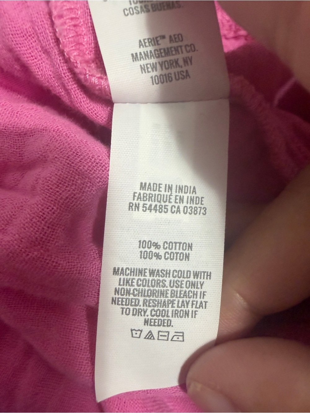 Aerie Gauze Tiered Mini Skirt Pink - Picture 8 of 9